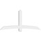 Ekena Millwork Bellingham Architectural Grade PVC Gable Bracket, 84"W x 42"H x 6"D x 6"F, 12/12 Pitch GBP084X42X0606BEL00 - alternate 5